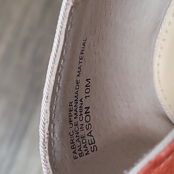 Violet & Red Season orange fabric loafers size 10M - Picture 5 of 10